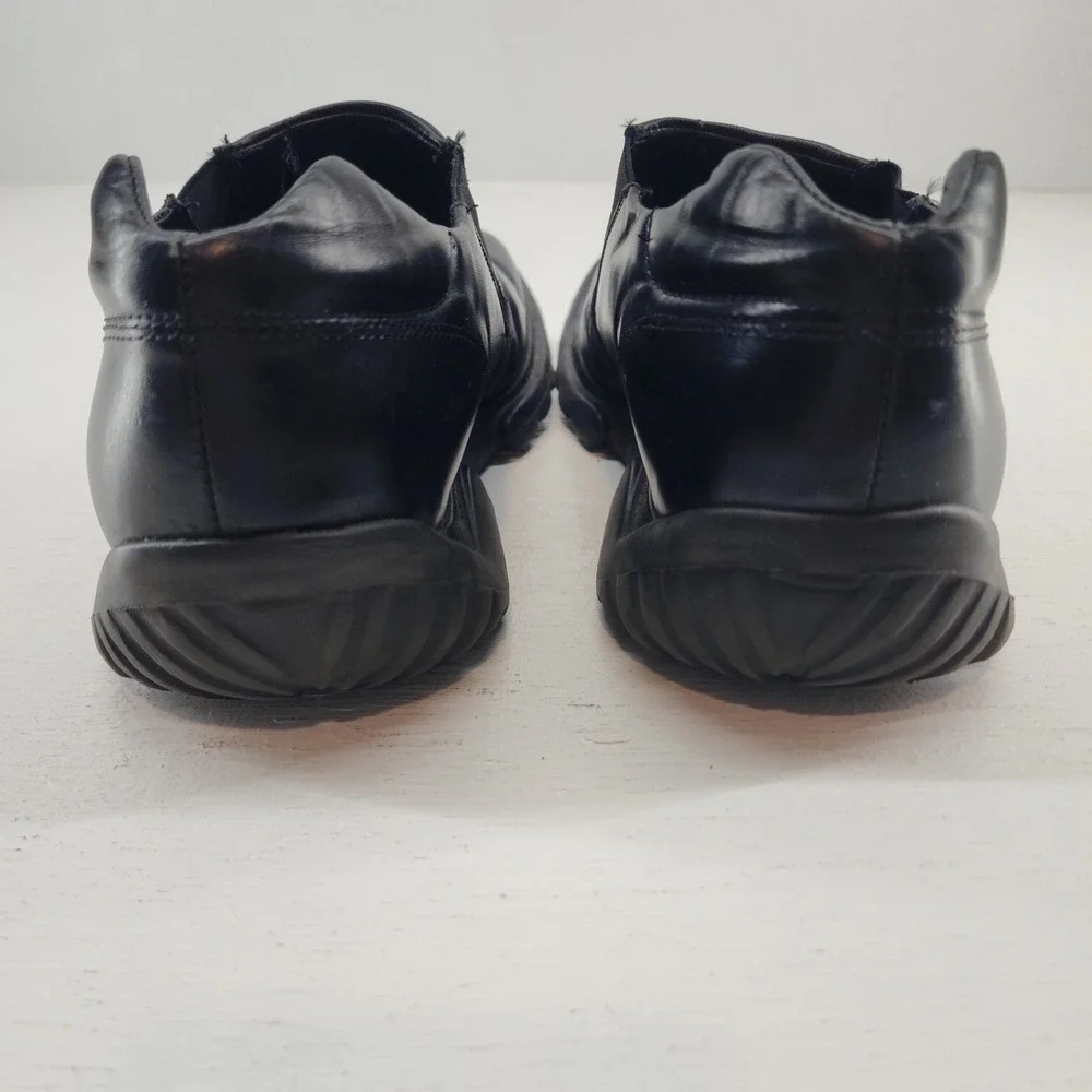 Donald J Pliner Mens Black Leather Slip On Loafers‎ Size 9 M Business Casual